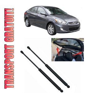 Set 2 amortizoare portbagaj haion HYUNDAI ACCENT IV Saloon (RB) din 2011-2017, 2 bucati, KROSNO, 4 stickere auto HYUNDAI