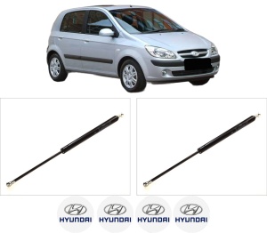 Set 2 amortizoare portbagaj haion HYUNDAI GETZ (TB) din 2002-2010, 2 bucati, KROSNO, 4 stickere auto HYUNDAI v5641