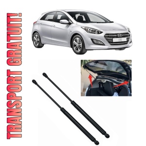 Set 2 amortizoare portbagaj haion HYUNDAI i30 (GD) din 2011-2016, 2 bucati, MAGNUM TECHNOLOGY, 4 stickere auto HYUNDAI