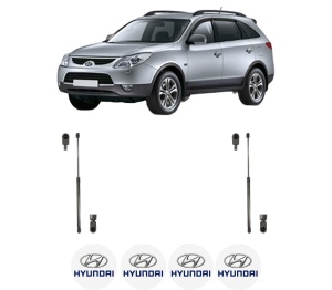 Set 2 amortizoare portbagaj haion HYUNDAI ix55 din 2007-2012, 2 bucati, KROSNO, 4 stickere auto HYUNDAI v2526