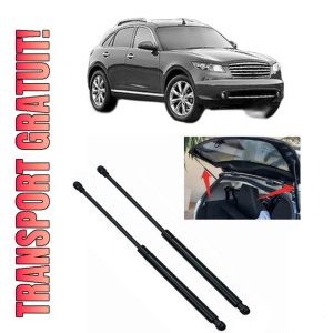 Set 2 amortizoare portbagaj haion INFINITI FX din 2008-2013, 2 bucati, KROSNO, 4 stickere auto INFINITI