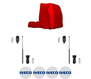 Set 2 amortizoare portbagaj haion IVECO EUROTECH MH din 1998-2000, 2 bucati, KROSNO, 4 stickere auto IVECO v1741