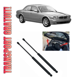 Set 2 amortizoare portbagaj haion JAGUAR XJ (X350, X358) din 2003-2009, 2 bucati, KROSNO, 4 stickere auto JAGUAR