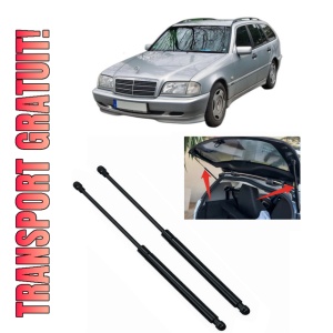 Set 2 amortizoare portbagaj haion MERCEDES-BENZ C-CLASS T-Model (S202) din 1996-2001, 2 bucati, KROSNO, 4 stickere auto MERCEDES-BENZ