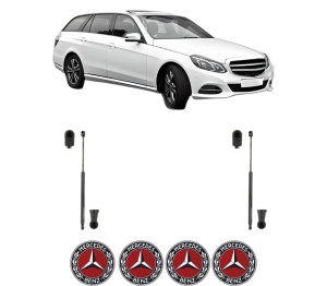 Set 2 amortizoare portbagaj haion MERCEDES-BENZ E-CLASS T-Model (S212) din 2009-2016, 2 bucati, KROSNO, 4 stickere auto MERCEDES-BENZ v2401