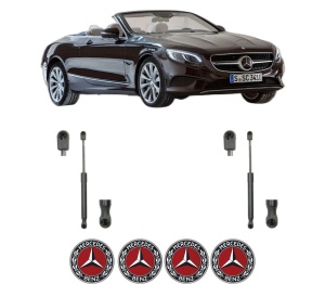 Set 2 amortizoare portbagaj haion MERCEDES-BENZ S-CLASS Convertible (A217) din 2015-2020, 2 bucati, KROSNO, 4 stickere auto MERCEDES-BENZ v181