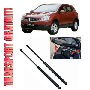 Set 2 amortizoare portbagaj haion NISSAN QASHQAI I (J10, NJ10) din 2006-2013, 2 bucati, MAGNUM TECHNOLOGY, 4 stickere auto NISSAN