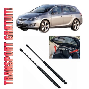 Set 2 amortizoare portbagaj haion OPEL ASTRA J Sports Tourer (P10) din 2010-2015, 2 bucati, MAGNUM TECHNOLOGY, 4 stickere auto OPEL