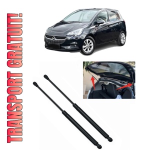 Set 2 amortizoare portbagaj haion OPEL CORSA E (X15) din 2014-2019, 2 bucati, KROSNO, 4 stickere auto OPEL
