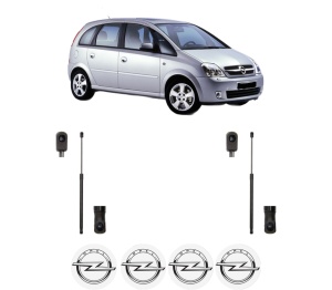 Set 2 amortizoare portbagaj haion OPEL MERIVA A MPV (X03) din 2003-2010, 2 bucati, MAGNUM TECHNOLOGY, 4 stickere auto OPEL v6961