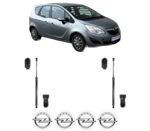 Set 2 amortizoare portbagaj haion OPEL MERIVA B VAN (S10) din 2013-2017, 2 bucati, KROSNO, 4 stickere auto OPEL v1441