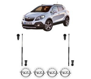 Set 2 amortizoare portbagaj haion OPEL MOKKA / MOKKA X (J13) din 2012-2019, 2 bucati, KROSNO, 4 stickere auto OPEL v1621