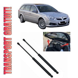 Set 2 amortizoare portbagaj haion OPEL VECTRA C Estate (Z02) din 2003-2009, 2 bucati, MAGNUM TECHNOLOGY, 4 stickere auto OPEL