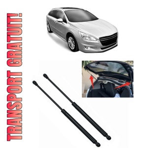 Set 2 amortizoare portbagaj haion PEUGEOT 508 SW Estate Van (8E_) din 2011-2018, 2 bucati, MAGNUM TECHNOLOGY, 4 stickere auto PEUGEOT