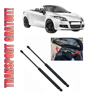 Set 2 amortizoare portbagaj haion RENAULT MEGANE CC (EZ0/1_) din 2010-2015, 2 bucati, KROSNO, 4 stickere auto RENAULT