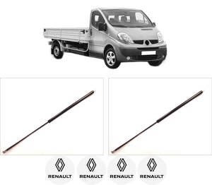 Set 2 amortizoare portbagaj haion RENAULT TRAFIC II Platform/Chassis (EL) din 2001-2003, 2 bucati, KROSNO, 4 stickere auto RENAULT v2886