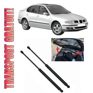 Set 2 amortizoare portbagaj haion SEAT TOLEDO II (1M2) din 1998-2006, 2 bucati, MAGNUM TECHNOLOGY, 4 stickere auto SEAT