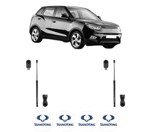 Set 2 amortizoare portbagaj haion SSANGYONG TIVOLI din 2015-2020, 2 bucati, KROSNO, 4 stickere auto SSANGYONG v301
