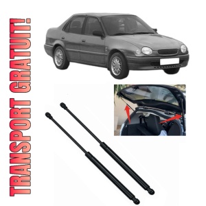 Set 2 amortizoare portbagaj haion TOYOTA COROLLA (_E11_) din 1997-2001, 2 bucati, KROSNO, 4 stickere auto TOYOTA