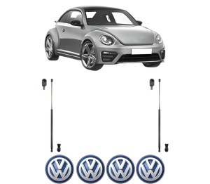 Set 2 amortizoare portbagaj haion Volkswagen BEETLE (5C1, 5C2) din 2011-2019, 2 bucati, KROSNO, 4 stickere auto Volkswagen v2046