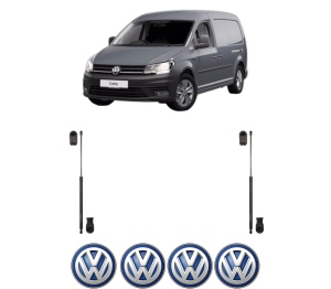 Set 2 amortizoare portbagaj haion Volkswagen CADDY III Box Body/MPV (2KA, 2KH, 2CA, 2CH) din 2004-2015, 2 bucati, KROSNO, 4 stickere auto Volkswagen v606