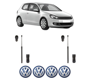 Set 2 amortizoare portbagaj haion Volkswagen GOLF VI (5K1) din 2008-2013, 2 bucati, MAGNUM TECHNOLOGY, 4 stickere auto Volkswagen v5881