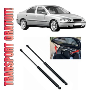 Set 2 amortizoare portbagaj haion VOLVO S60 I (384) din 2000-2010, 2 bucati, MAGNUM TECHNOLOGY, 4 stickere auto VOLVO