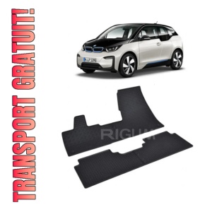 Set 2 covorase Bmw Seria I3 2013-2022, din cauciuc 100%, compatibile cu autoturismul BMW Seria i3