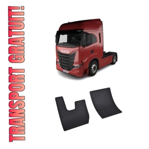 Set 2 covorase Iveco S-Way 2019- prezent, din cauciuc 100%, compatibile cu autoturismul Iveco S-Way