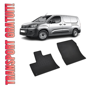 Set 2 covorase Peugeot E-Partner 2M 2019-prezent, din cauciuc 100%, compatibile cu autoturismul PEUGEOT e-Partner