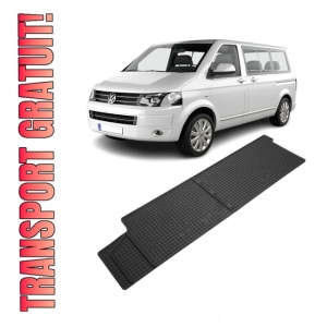 Set 2 covorase Volkswagen T5 Transporter/Caravelle 2003- Randul 22015, din cauciuc 100%, compatibile cu autoturismul Volkswagen T5