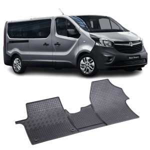 Set 3 covorase Opel Vivaro 2/3M 2020-prezent, din cauciuc 100%, compatibile cu autoturismul OPEL Vivaro v5189
