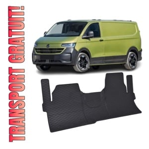 Set 3 covorase Volkswagen T7 Transporter 3 Locuri 2025-prezent, din cauciuc 100%, compatibile cu autoturismul Volkswagen T7