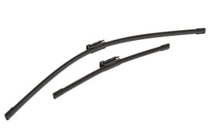 Set 3 stergatoare FORD TRANSIT COURIER B460 MPV din 2014-2023, pentru parbriz si luneta fata si spate auto, Bosch Twin-Aerotwin, din cauciuc siliconat rezistent, 4 Stickere Auto FORD - Img 3