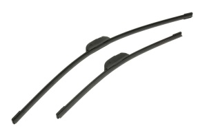 Set 3 stergatoare JEEP CHEROKEE VAN (KL) din 2014 - 2018, pentru parbriz si luneta fata si spate auto, Bosch Twin, din cauciuc siliconat rezistent, 4 Stickere Auto JEEP v5136