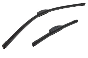 Set 3 stergatoare MITSUBISHI COLT CZC VI Convertible (RG) din 2006-2009, pentru parbriz si luneta fata si spate auto, Bosch Twin-Aerotwin Retrofit, din cauciuc siliconat rezistent, 4 Stickere Auto MITSUBISHI - Img 3
