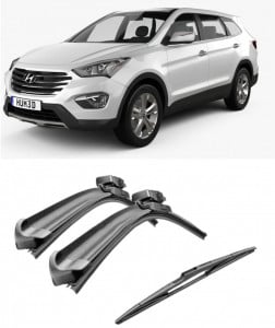Set 3 stergatoare parbriz si luneta AR604S (600mm x 450mm) pentru Hyundai Santa Fe (CM) (03.06-12.12) Bosch accesorii pentru autoturismul tau - masina v217413