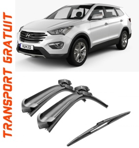 Set 3 stergatoare parbriz si luneta AR604S (600mm x 450mm) pentru Hyundai Santa Fe (CM) (03.06-12.12) Bosch accesorii pentru autoturismul tau - masina v217414
