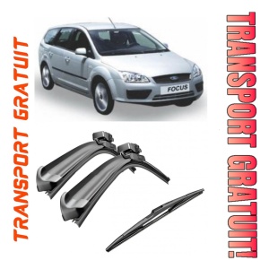Set 3 stergatoare parbriz si luneta Bosch Aerotwin pentru Ford Focus '04 (DA3) Turnier (07.04 - 01.08) Bosch