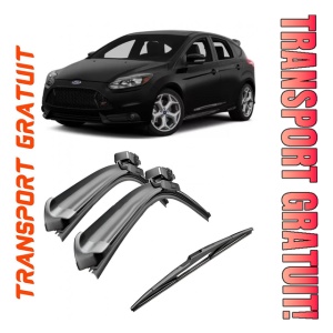 Set 3 stergatoare parbriz si luneta Bosch Aerotwin pentru Ford Focus '11 (DY, BK) (01.11 - 12.14) Bosch
