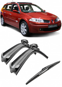 Set 3 stergatoare parbriz si luneta Bosch Aerotwin pentru Renault Megane II Grandtour (02.06 - 05.09) Bosch accesorii pentru autoturismul tau - masina v219139