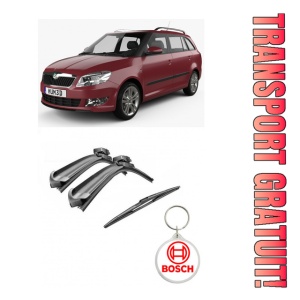 Set 3 stergatoare parbriz si luneta Bosch Aerotwin pentru Skoda Fabia (5J2) (03.10 - 12.14) Bosch