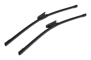 Set 3 stergatoare RENAULT DUSTER (HM_) din 2017-2022, pentru parbriz si luneta fata si spate auto, Bosch Twin-Aerotwin, din cauciuc siliconat rezistent, 4 Stickere Auto RENAULT - Img 3
