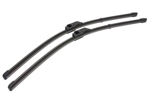 Set 3 stergatoare SEAT EXEO ST (3R5) din 2009 - 2013, pentru parbriz si luneta fata si spate auto, Valeo Silencio Xtrm, din cauciuc siliconat rezistent, 4 Stickere Auto SEAT v15023