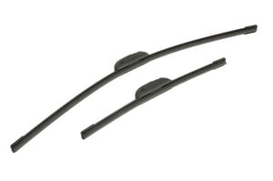 Set 3 stergatoare TOYOTA YARIS (_P9_) din 2005 - 2014, pentru parbriz si luneta fata si spate auto, Bosch Twin, din cauciuc siliconat rezistent, 4 Stickere Auto TOYOTA v9936
