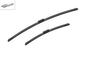 Set 3 stergatoare Volkswagen ID.4 (E21) din 2020-2023, pentru parbriz si luneta fata si spate auto, Bosch Aerotwin-Aerotwin, din cauciuc siliconat rezistent, 4 Stickere Auto Volkswagen - Img 3
