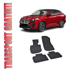 Set 4 covorase Bmw Seria Ix2 2024-prezent, din cauciuc 100%, compatibile cu autoturismul BMW Seria iX2