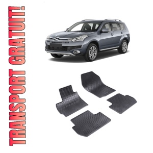 Set 4 covorase Citroen C-Crosser 2007-2012, din cauciuc 100%, compatibile cu autoturismul CITROEN C-Crosser