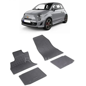 Set 4 covorase Fiat 500L 2012-2022, din cauciuc 100%, compatibile cu autoturismul FIAT 500L v1176