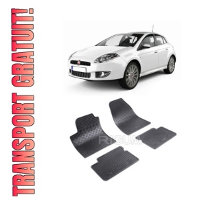 Set 4 covorase Fiat Bravo 2007-2014, din cauciuc 100%, compatibile cu autoturismul FIAT Bravo